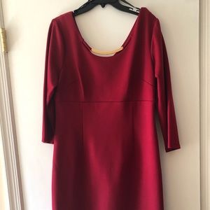 Beautiful red dress with gold accent - Must Buy! ❤️
